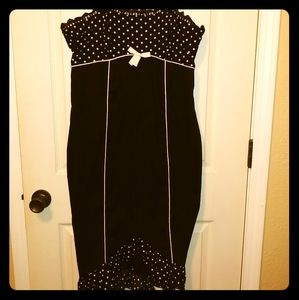 Black and Polka Dot Pinup Dress